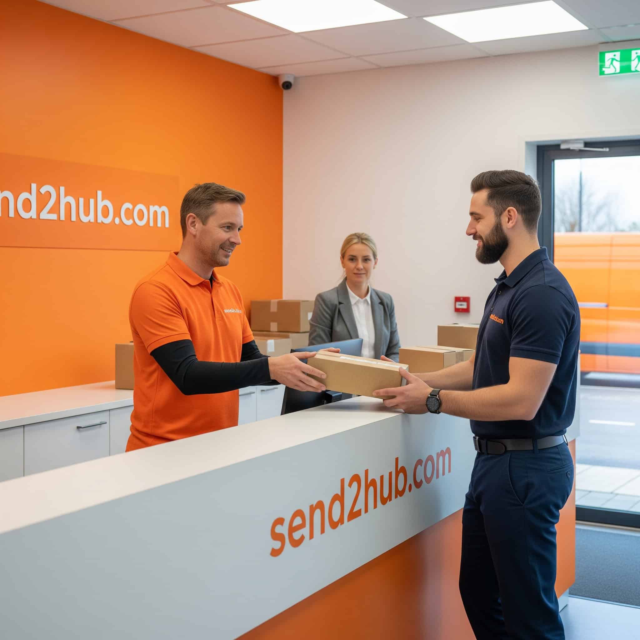 Send2Hub team member providing returns handling services in Stoke-on-Trent